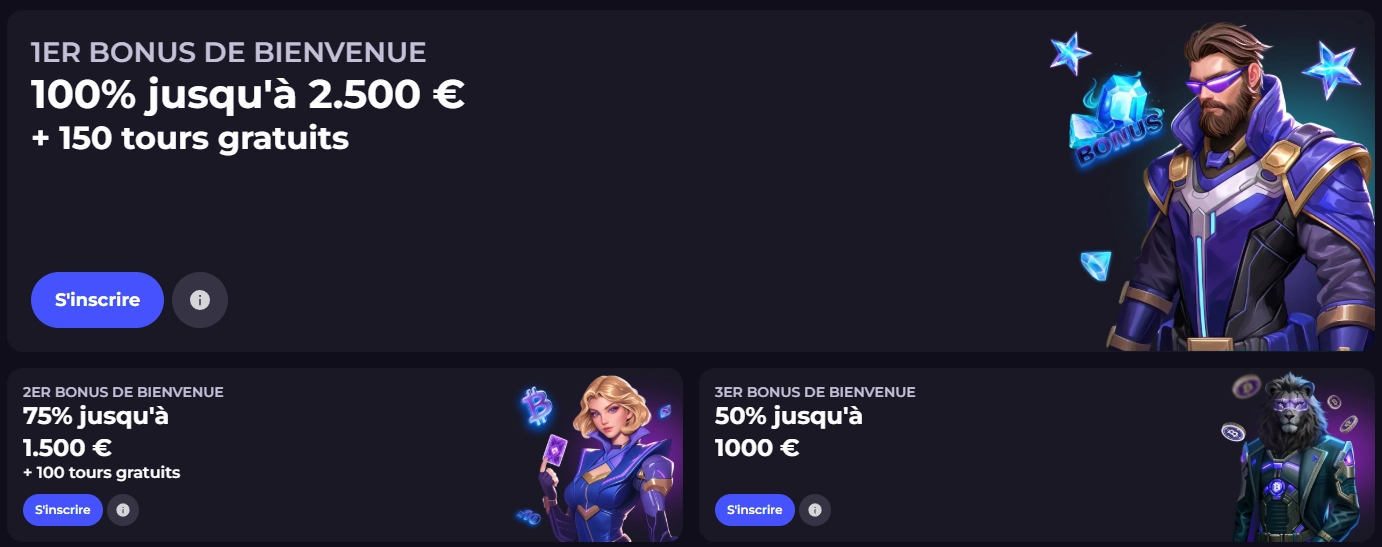 Bonus de bienvenue exclusif pour les nouveaux joueurs du Crypto Leo Casino
